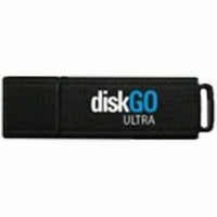 EDGE diskGO ULTRA black USB flash drive with blue logo branding shown from front view-alternate-image1