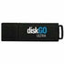 EDGE diskGO ULTRA 256GB USB flash drive in black with white logo, side view showing sleek profile-alternate-image1