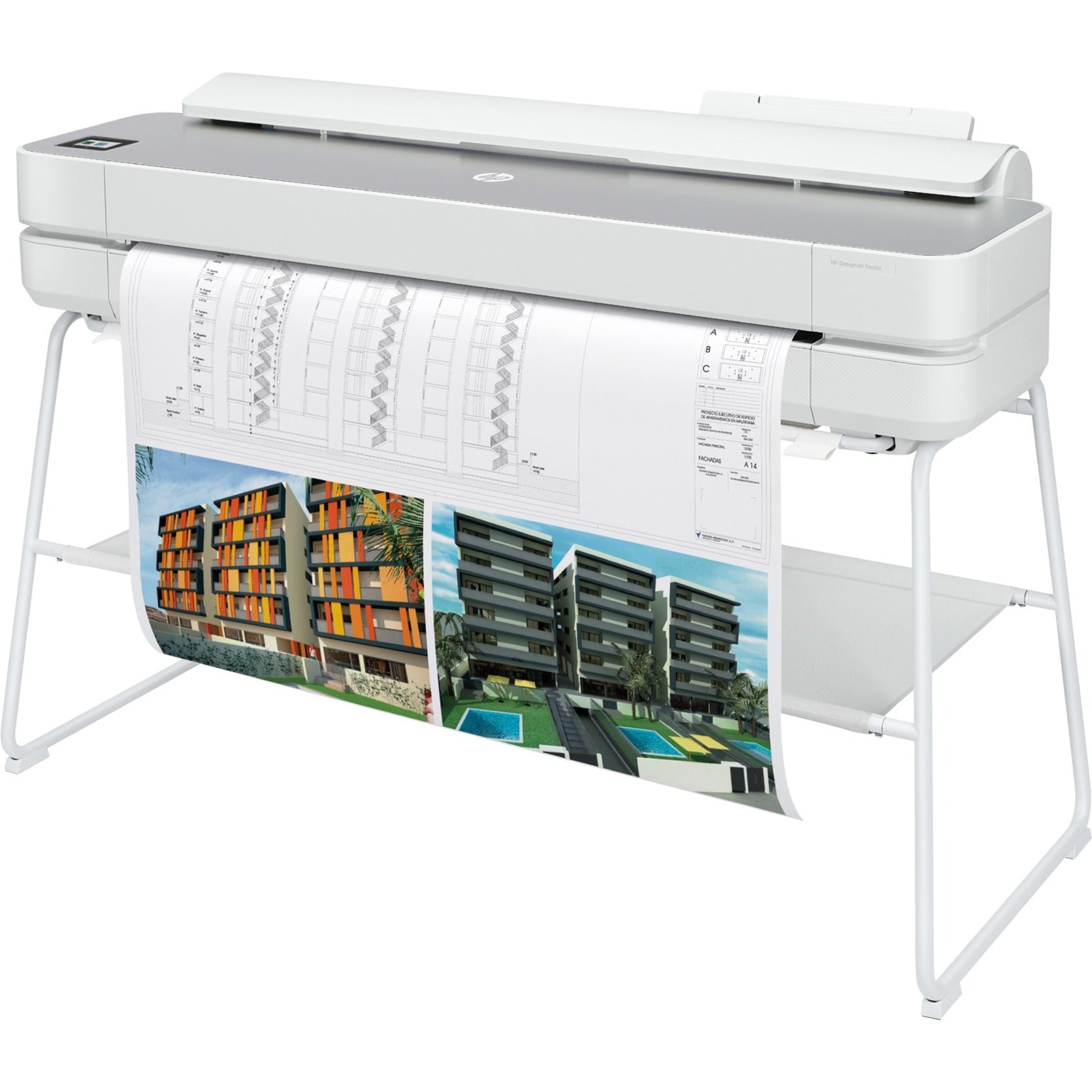 HP DesignJet Studio Stampante aInchiostro Grande Formato - Larghezza di Stampa 36" - Colore (5HB14C#B1K)