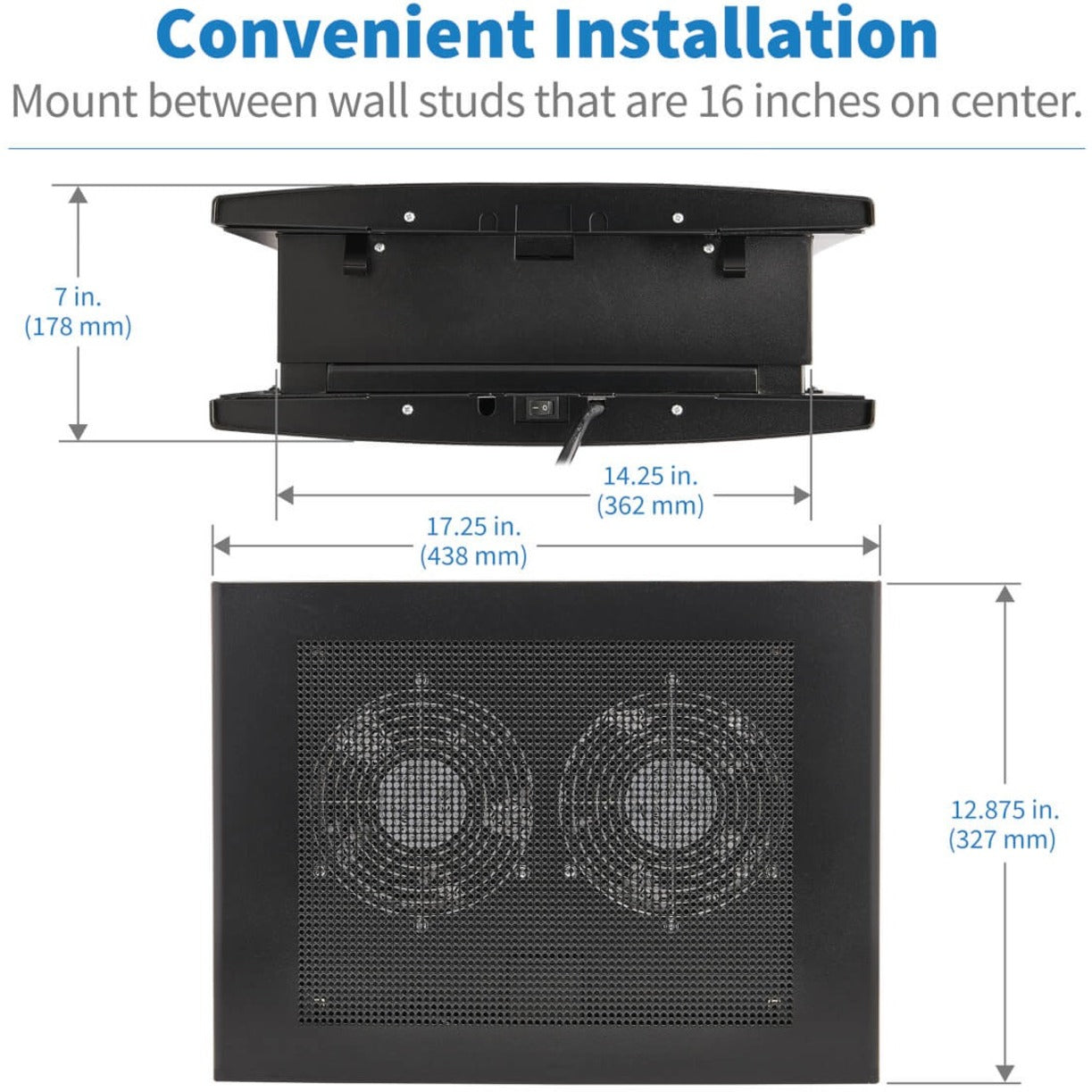 Tripp Lite by Eaton EXHAUST FAN FOR WIRING CLOSET 475 CFM (SRCLOSETFAN)