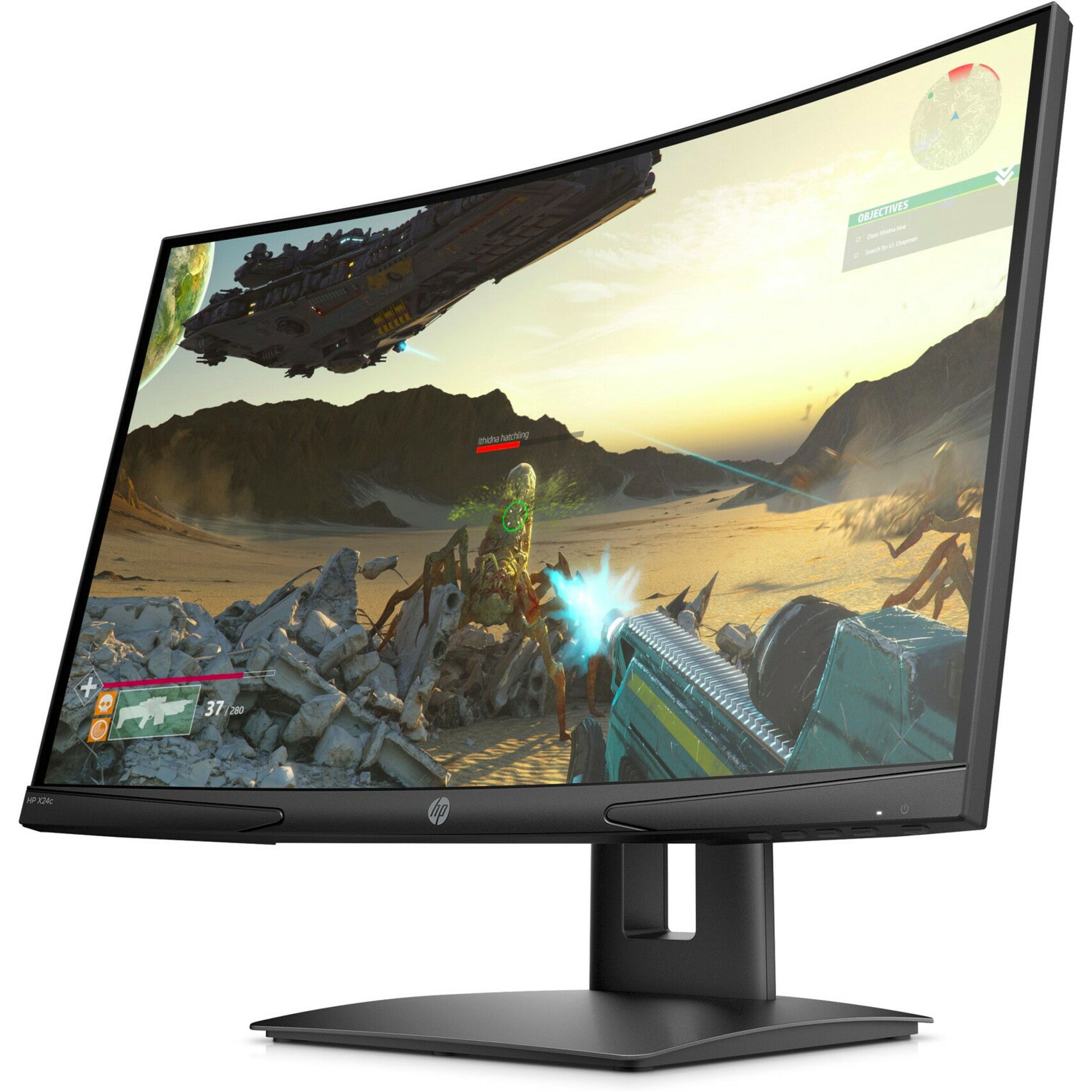 HP 23.6 Res. FHD (1920 x 1080) Tasa 144Hz Curvo Gaming (9EK40AA#ABA)