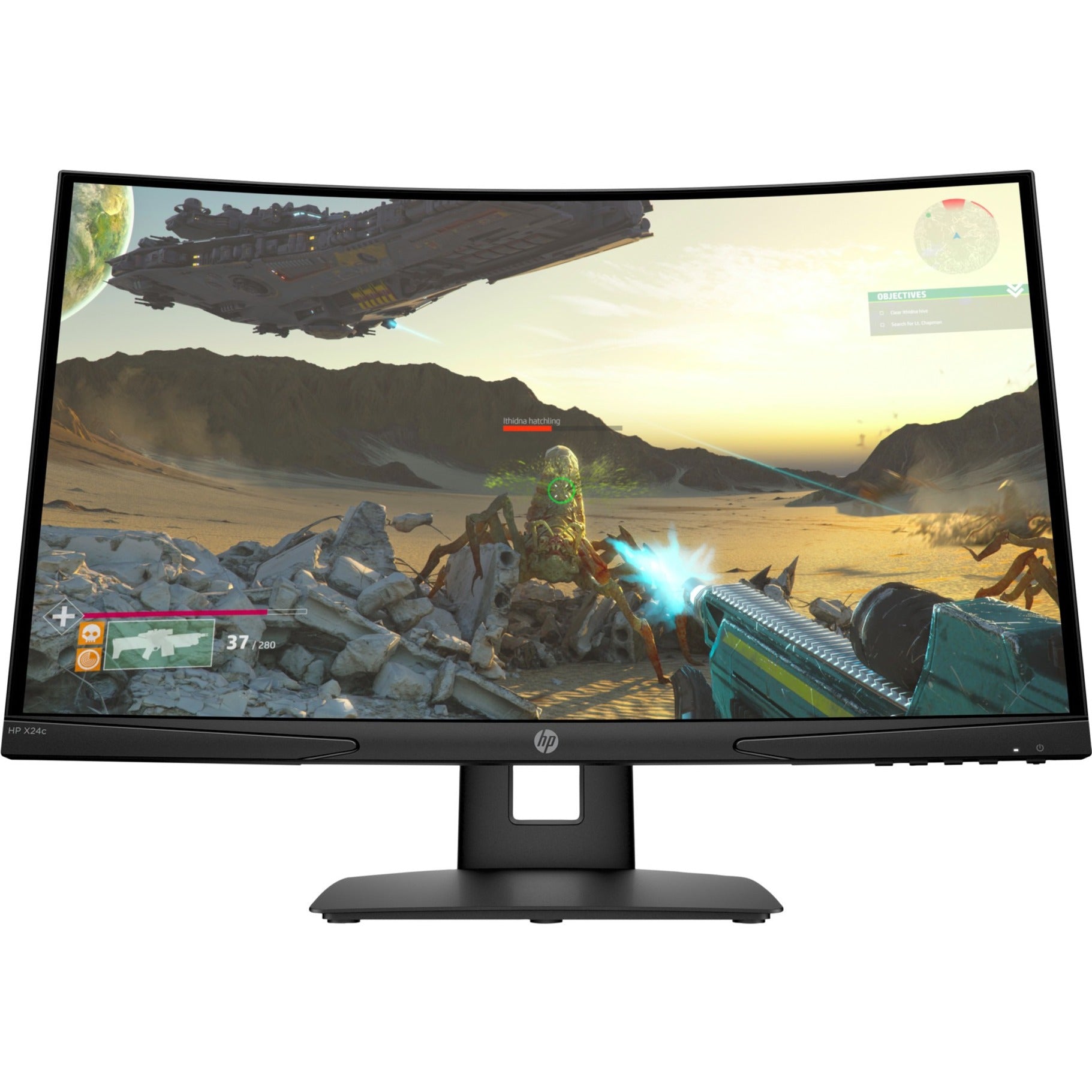 HP 23.6" Res. FHD (1920 x 1080) Tasa 144Hz Curvo Gaming (9EK40AA#ABA)