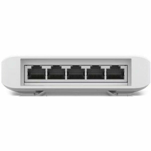 Front view of UniFi Switch Flex showing five Gigabit Ethernet ports