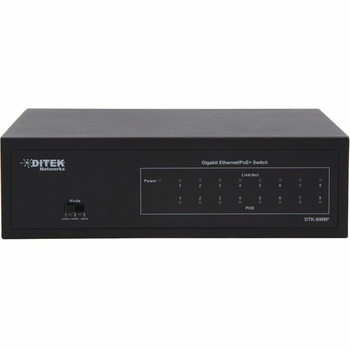 DITEK 8-Port Gigabit PoE+ Switch (DTK-SW8P)