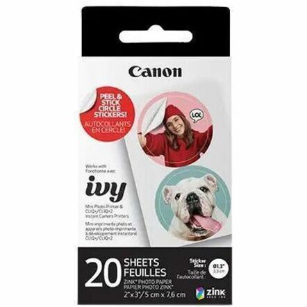 Canon ZINK Pre Cut Circle Sticker Pack (4967C001)