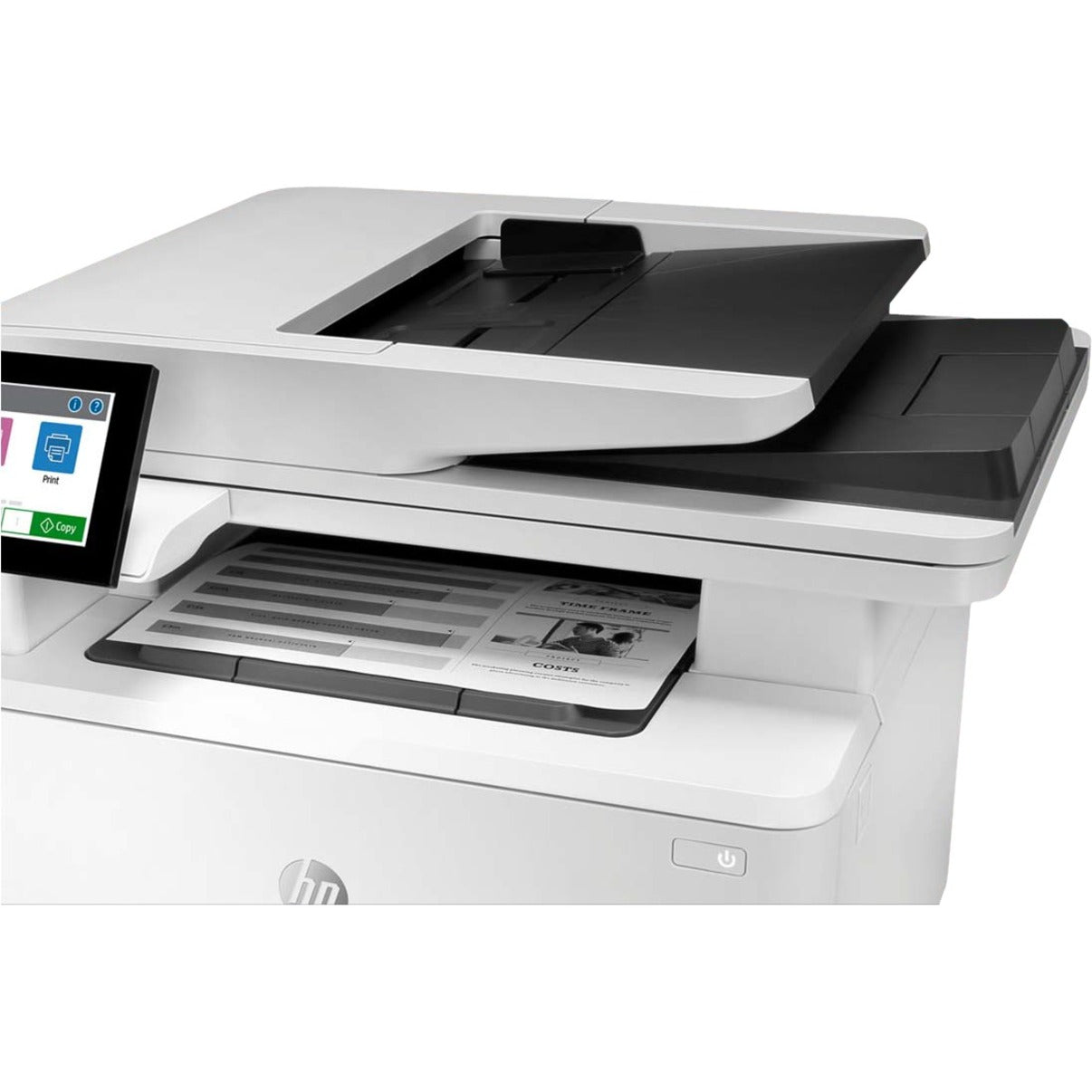 Detailed view of HP LaserJet M430f output system and quality features-alternate-image10