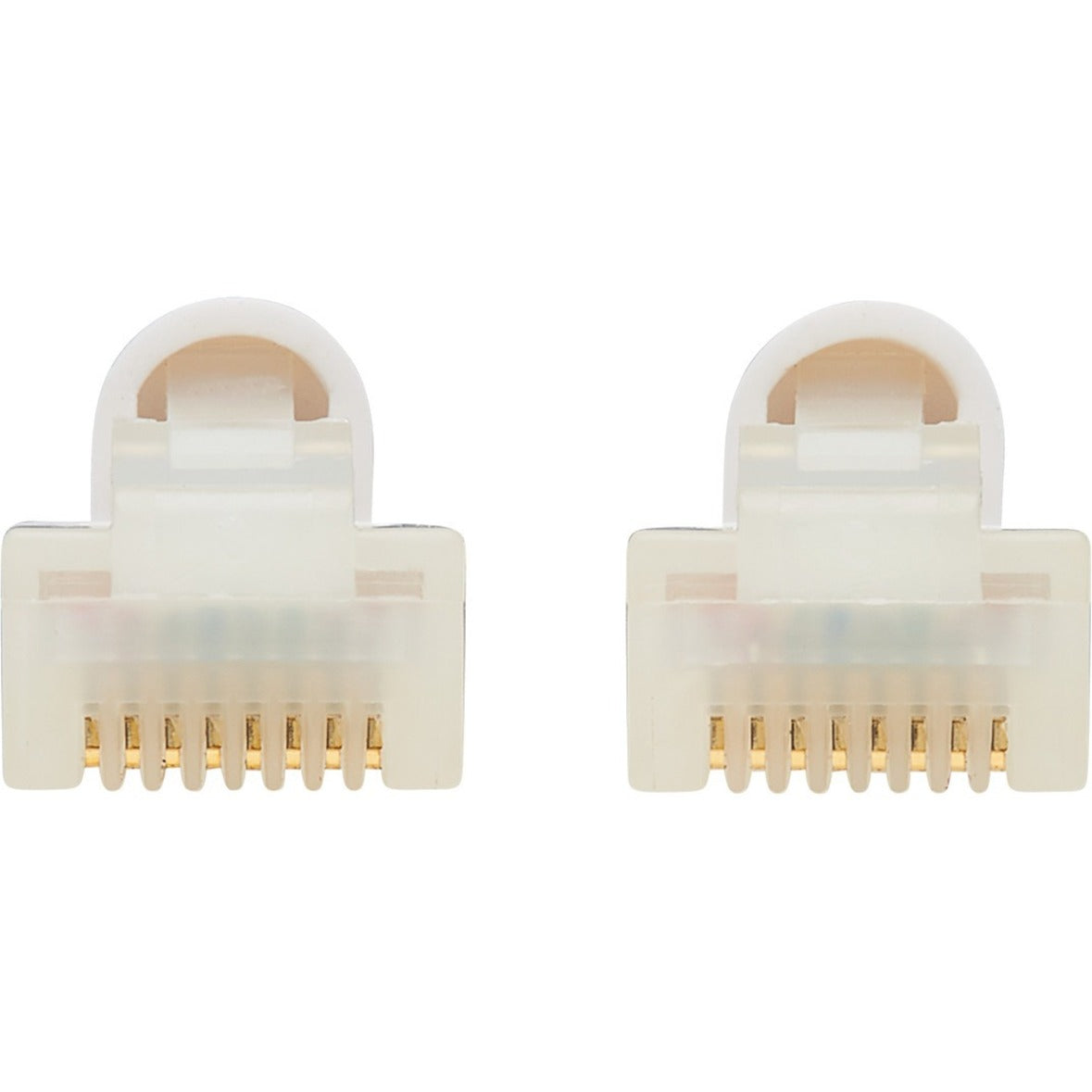 Detailed front view of white RJ45 connectors showing gold contact pins-alternate-image2