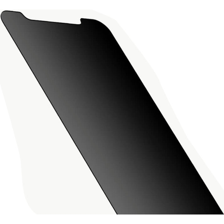 Angled view of Belkin privacy screen protector showing darkened display for privacy protection-alternate-image2