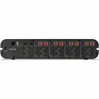 Rear panel view of Belkin Secure KVM Switch showing multiple connection ports and interfaces-alternate-image4