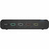 Horizontal view of Belkin Secure KVM Switch front panel with four illuminated port selection buttons-alternate-image2