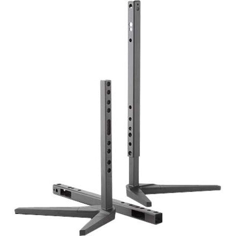 NEC ST-65M display stand showing dual vertical support posts with multiple adjustment holes and sturdy base legs