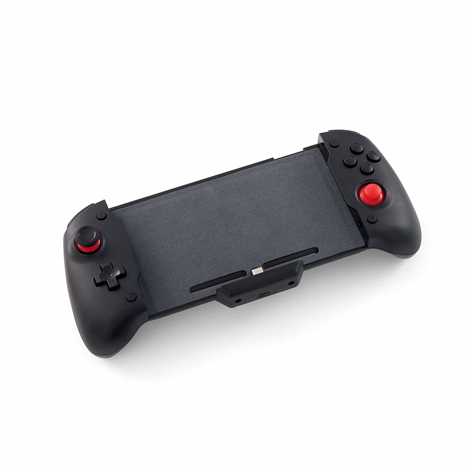 Verbatim Pro Controller for Nintendo Switch showing ergonomic grip design with red accented buttons-alternate-image1