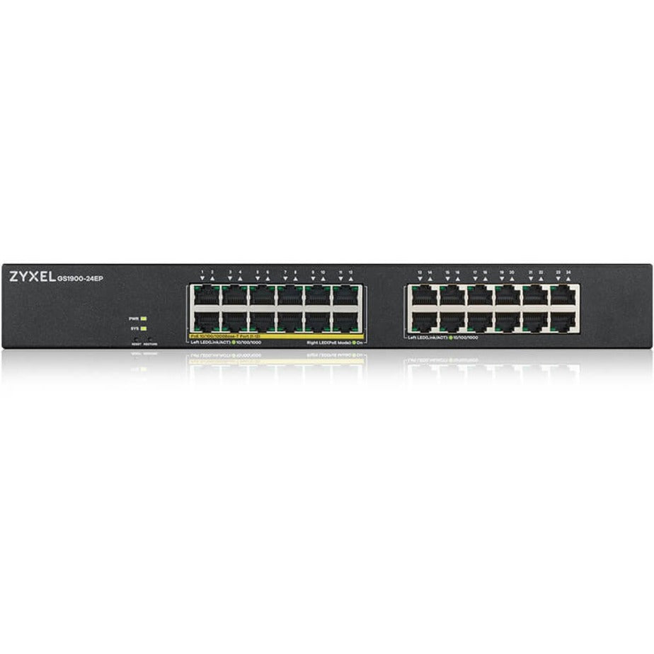 ZYXEL 24-port GbE Smart Managed PoE Switch (GS1900-24EP)