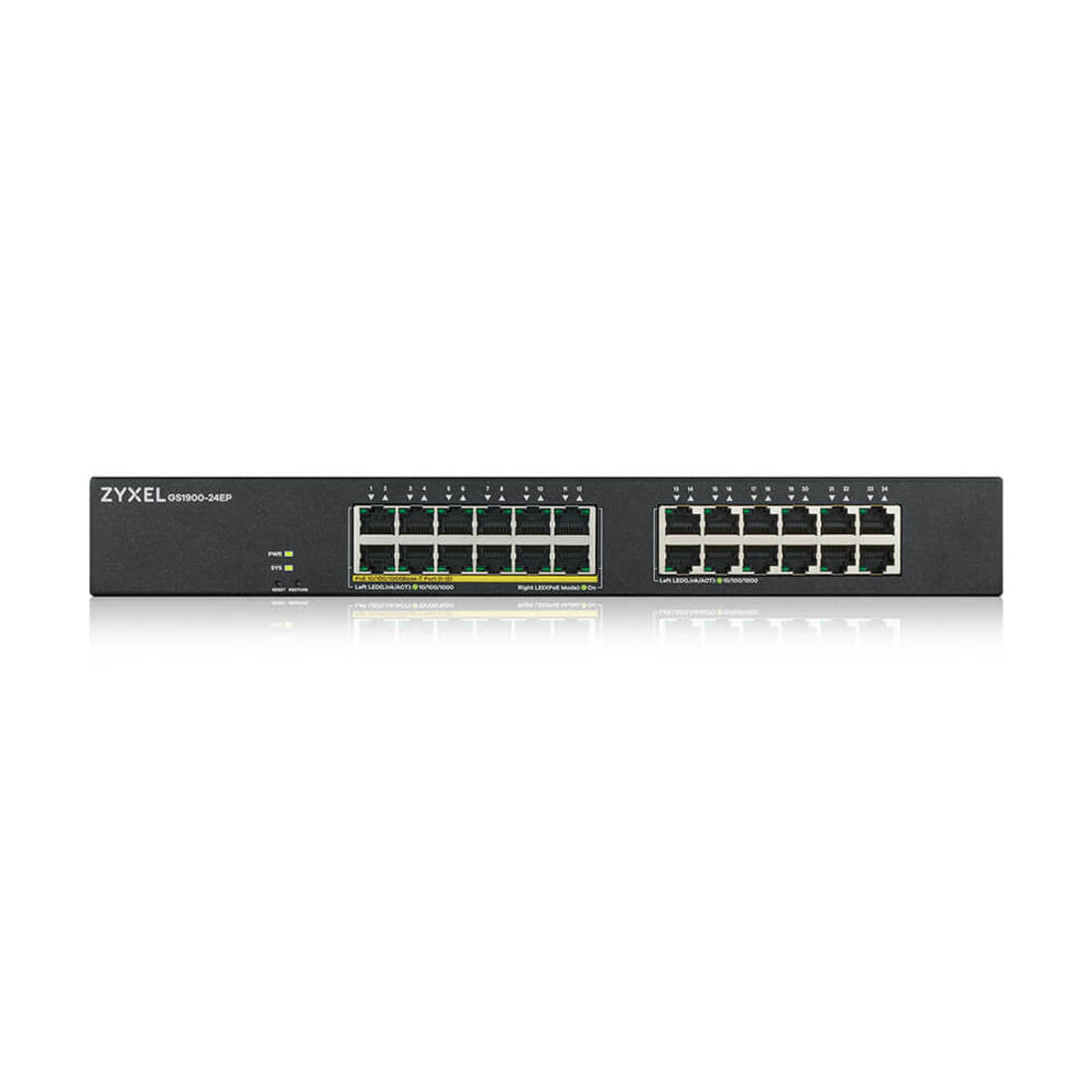 ZYXEL 24-port GbE Smart Managed PoE Switch (GS1900-24EP)