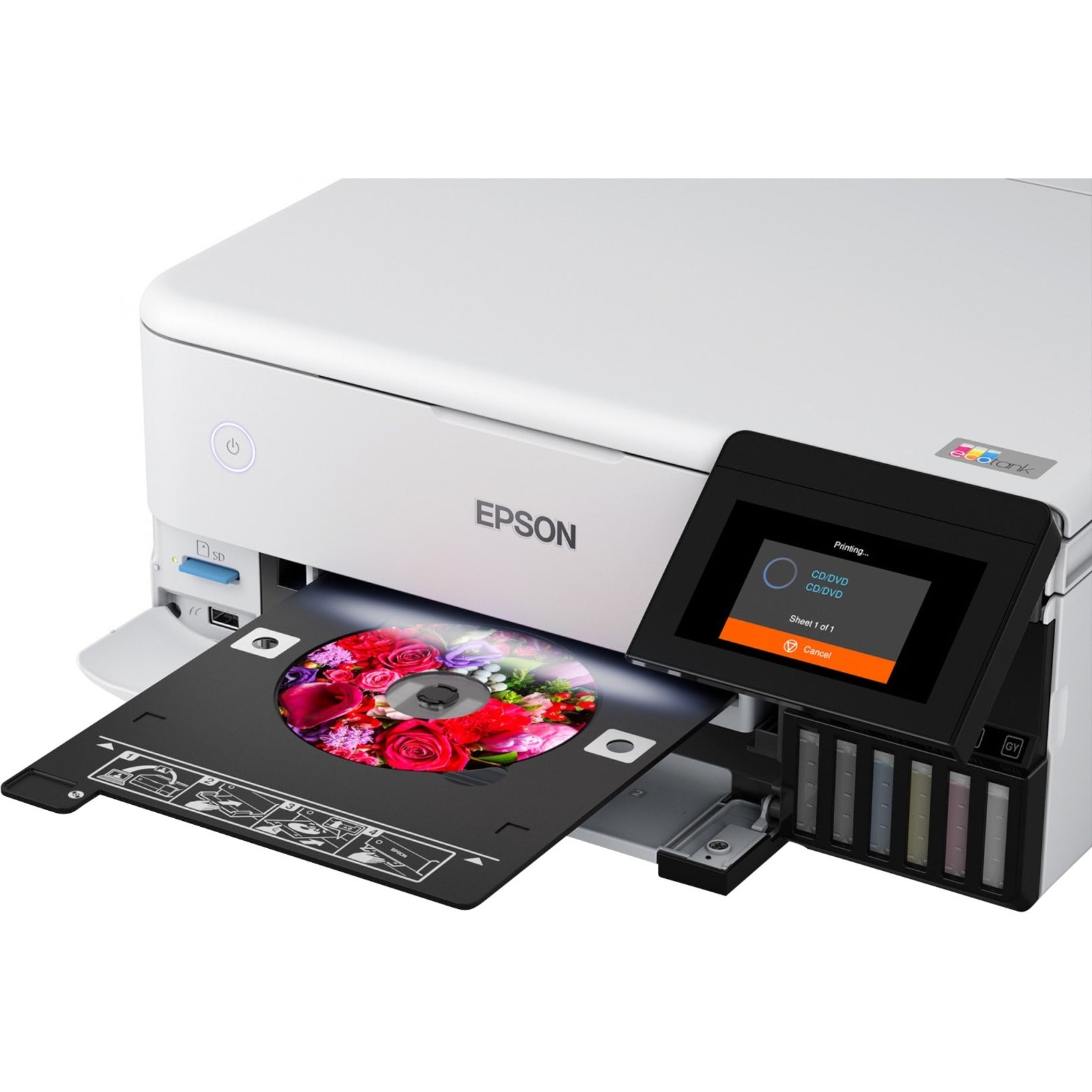 Epson - EcoTank&reg; Photo ET-8500 Wireless Color All-in-One Supertank Printer (C11CJ20201)