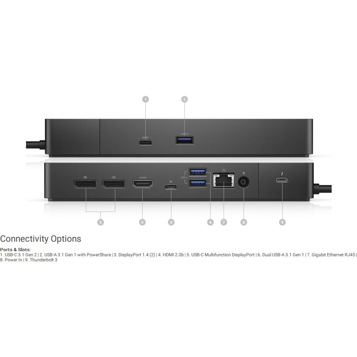 Dell online Thunderbolt Dock- WD19TBS 130w Power Delivery