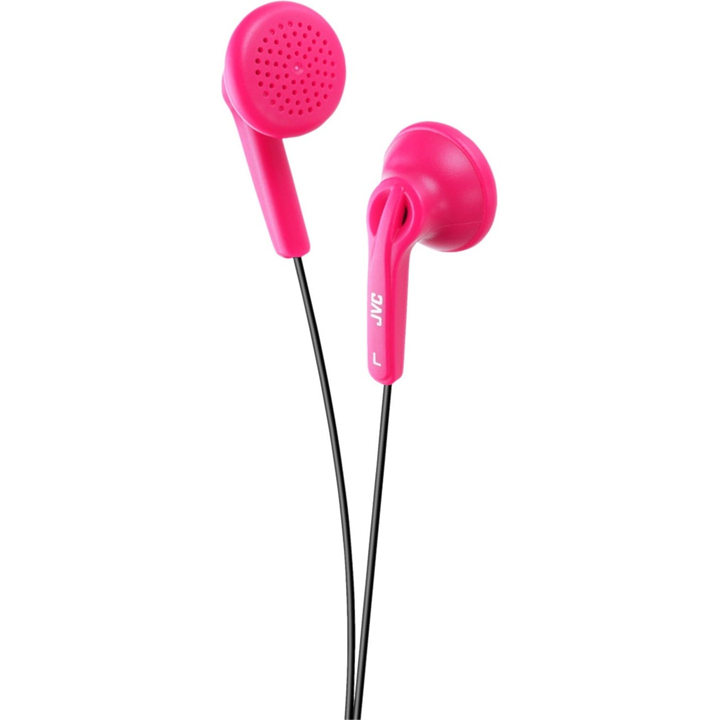 JVC HA-F12P Stereo Earphone, Wired In-ear Binaural Earbuds, Lightweight & Comfortable, 3.5mm Jack, Compatible with Smartphone/PC/Tablet, Pink (1 Year Warranty)