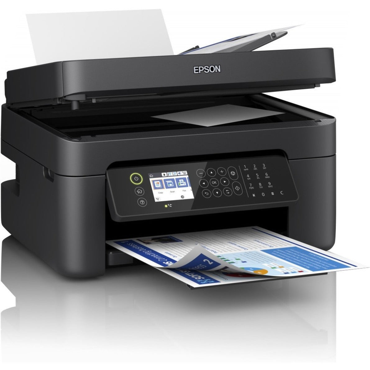 Epson&reg; WorkForce&reg; WF-2850 Wireless InkJet All-In-One Color Printer (C11CG31201)