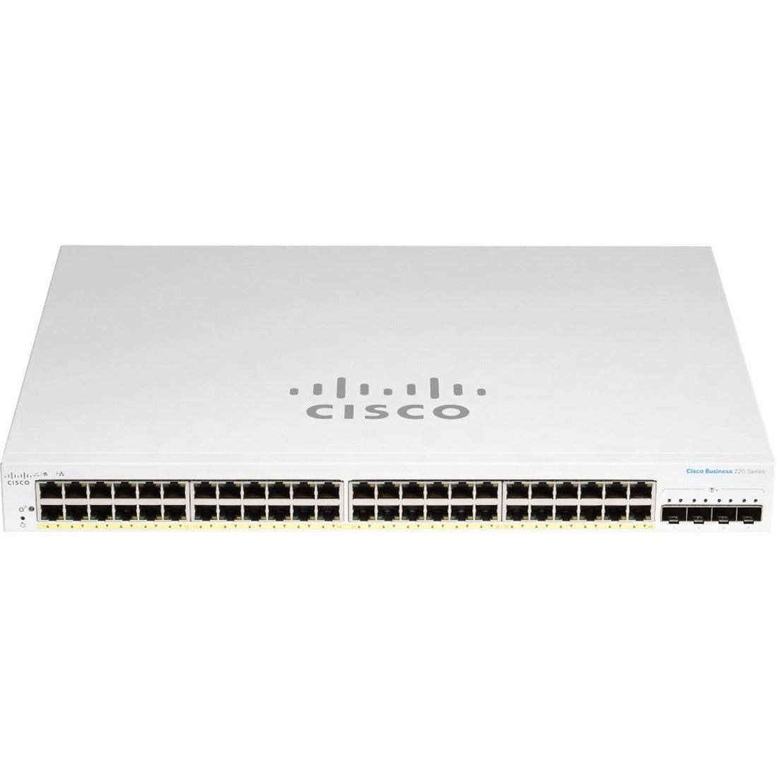 Cisco Business 220 Series CBS220-48T-4X Smart Ethernet Switch, 48 Gigabit Ports, 4x 10G SFP+ Slots, Layer 2 Manageable, Rack-mountable - CBS220-48T-4X-NA (3 Year Warranty)