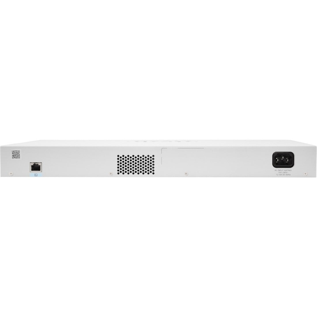 Detailed rear view of Cisco CBS220-48T-4X interfaces-alternate-image14