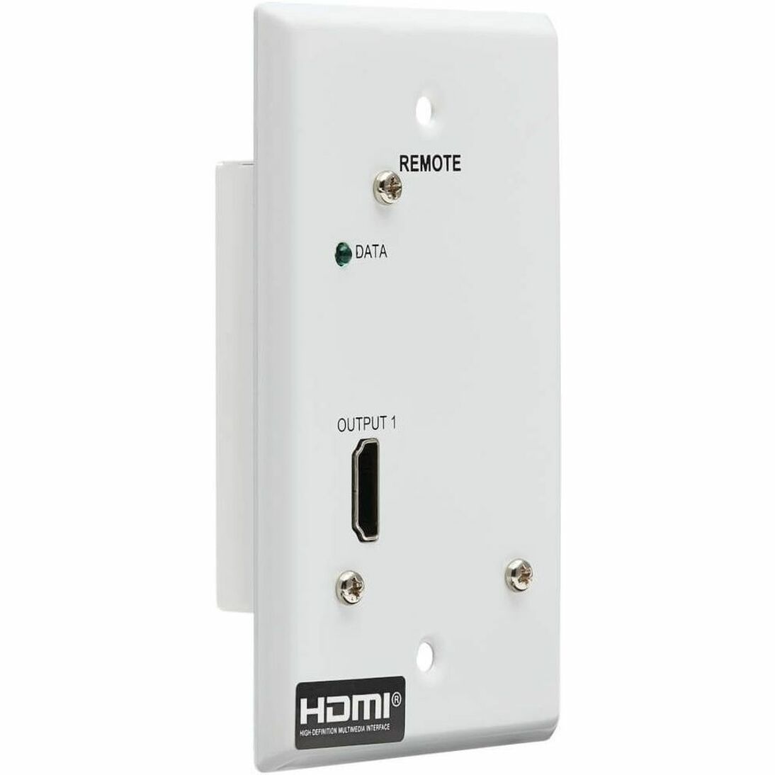 Tripp Lite by Eaton HDMI OVER CAT6 RECEIVER 1-PORT WALL PLATE 4K 60HZ HDR 4:4:4 POC (B127A-1A0-FH)