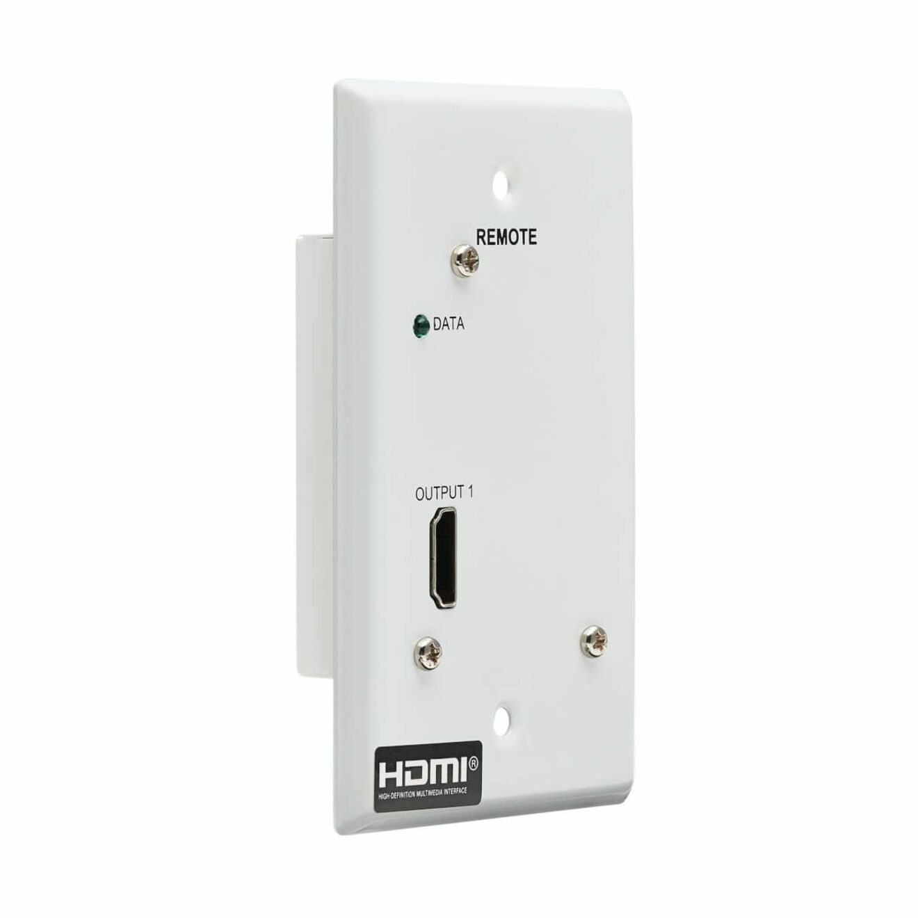 Tripp Lite by Eaton HDMI OVER CAT6 RECEIVER 1-PORT WALL PLATE 4K 60HZ HDR 4:4:4 POC (B127A-1A0-FH)