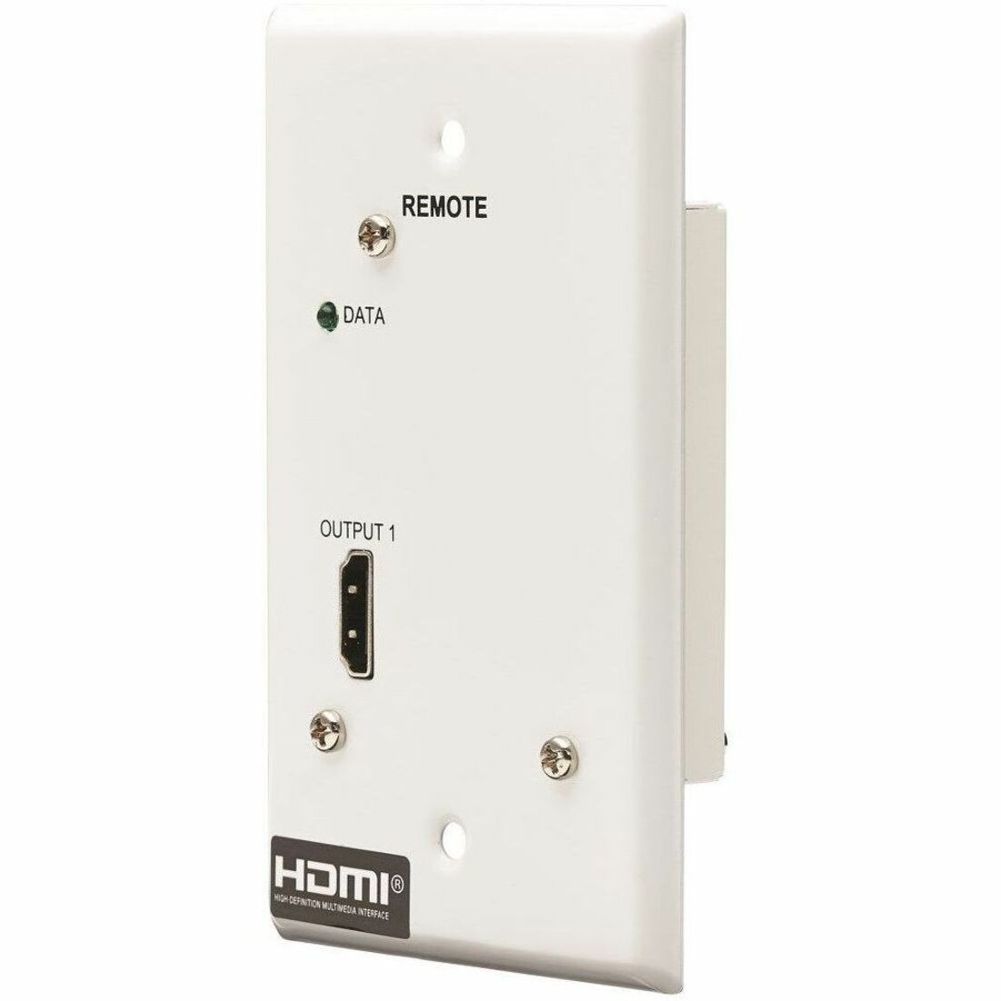 Tripp Lite by Eaton HDMI OVER CAT6 RECEIVER 1-PORT WALL PLATE 4K 60HZ HDR 4:4:4 POC (B127A-1A0-FH)