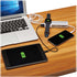 Desktop setup showing power bank charging multiple devices alongside laptop-alternate-image10