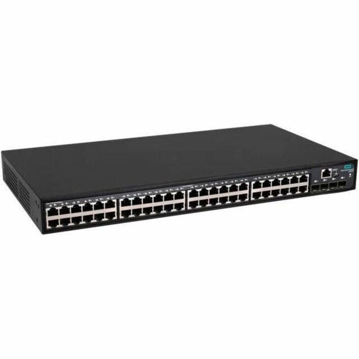 HPE FlexNetwork 5140 48G Layer 3 Ethernet Switch, 48 Gigabit Ports, 4 SFP+ 10GbE Uplinks, IRF Virtual Fabric, PoE+ Ready, Energy Efficient, RoHS Compliant - JL829A#ABA (Lifetime Warranty)