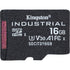 Detailed view of Kingston Industrial 16GB microSDHC card showing industrial specifications-alternate-image3