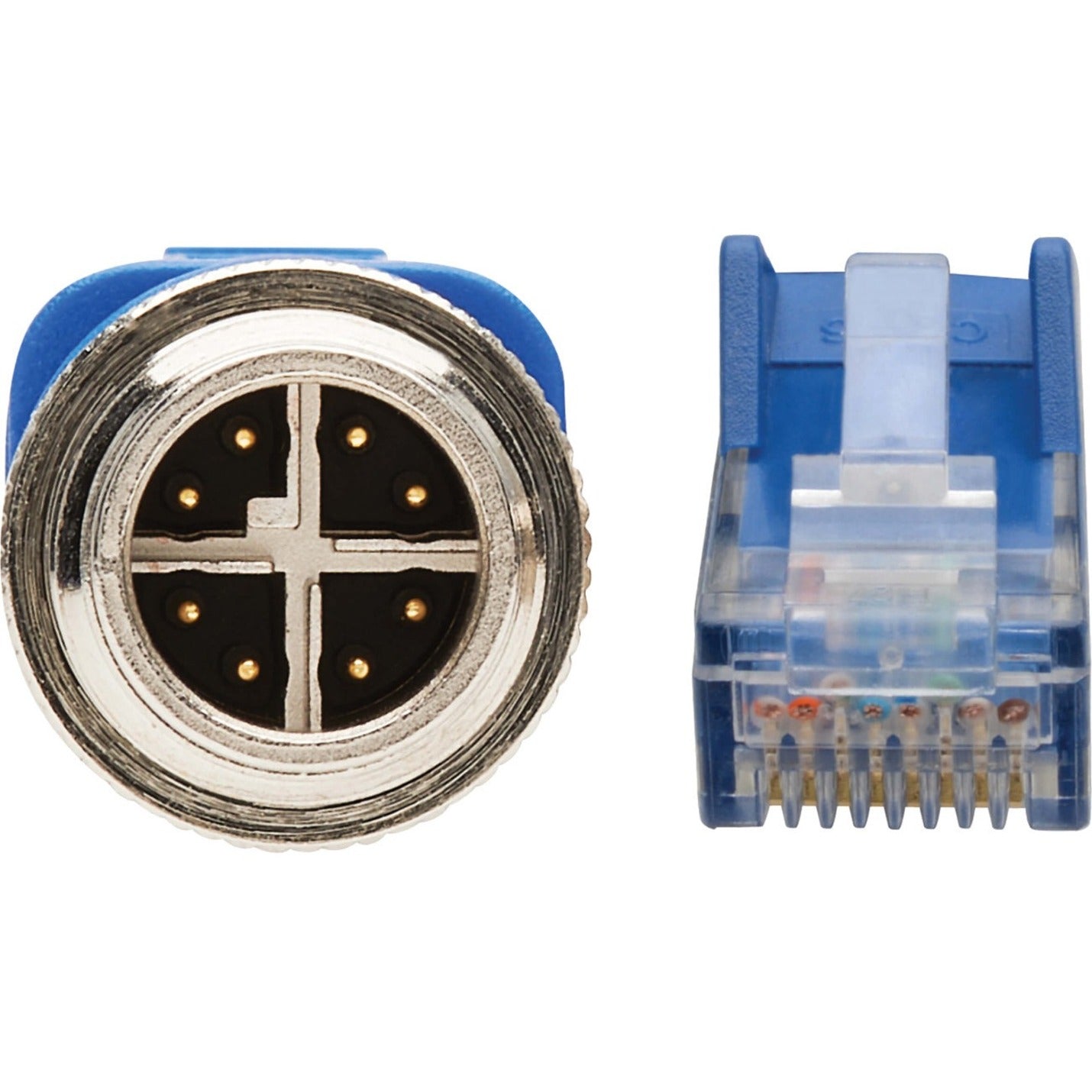 Detailed view of M12 X-Code and RJ45 connector pin configurations-alternate-image3