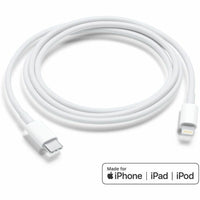 Full length view of white USB-C to Lightning cable coiled-alternate-image3