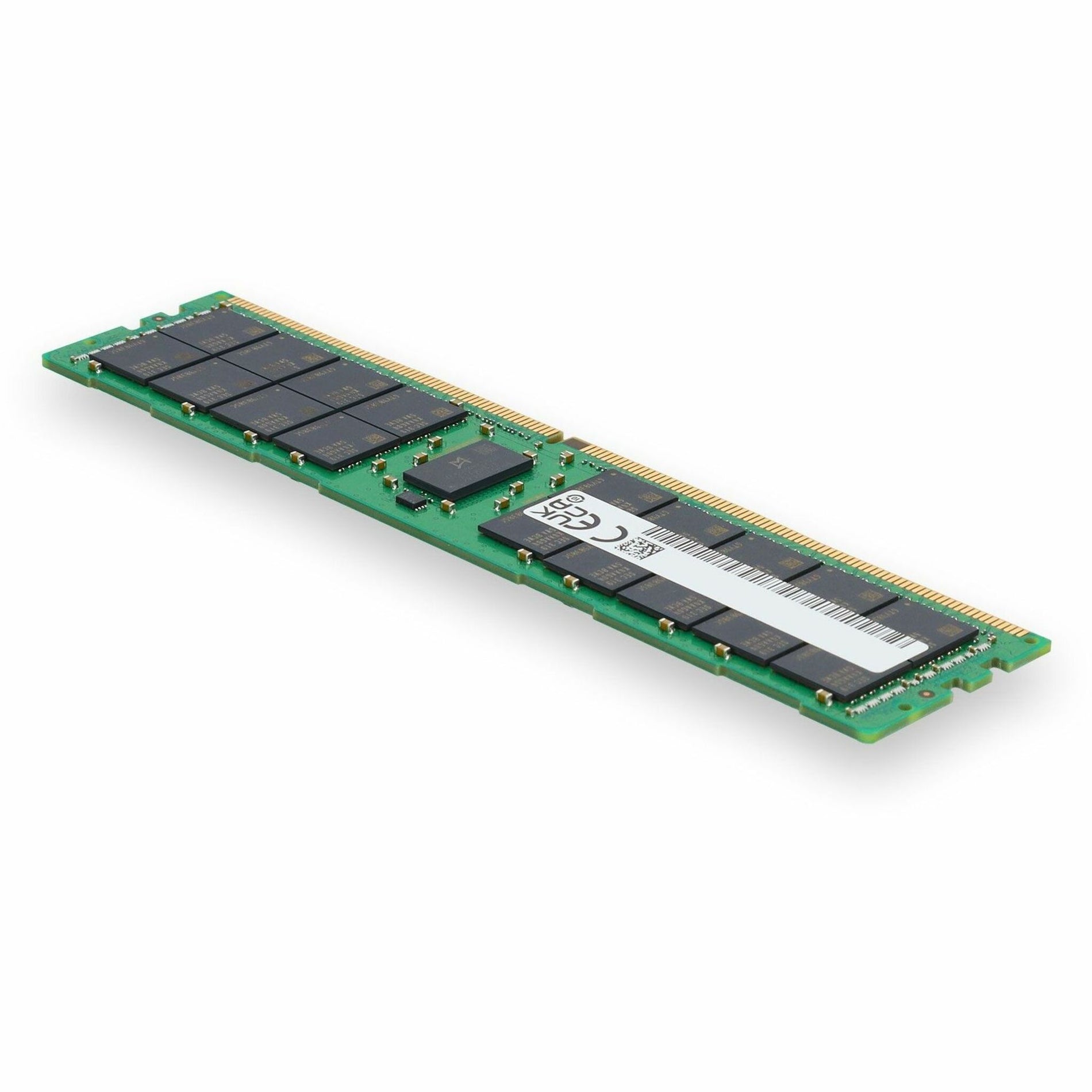 Diagonal view of DDR4 RDIMM showing robust construction and premium components-alternate-image6