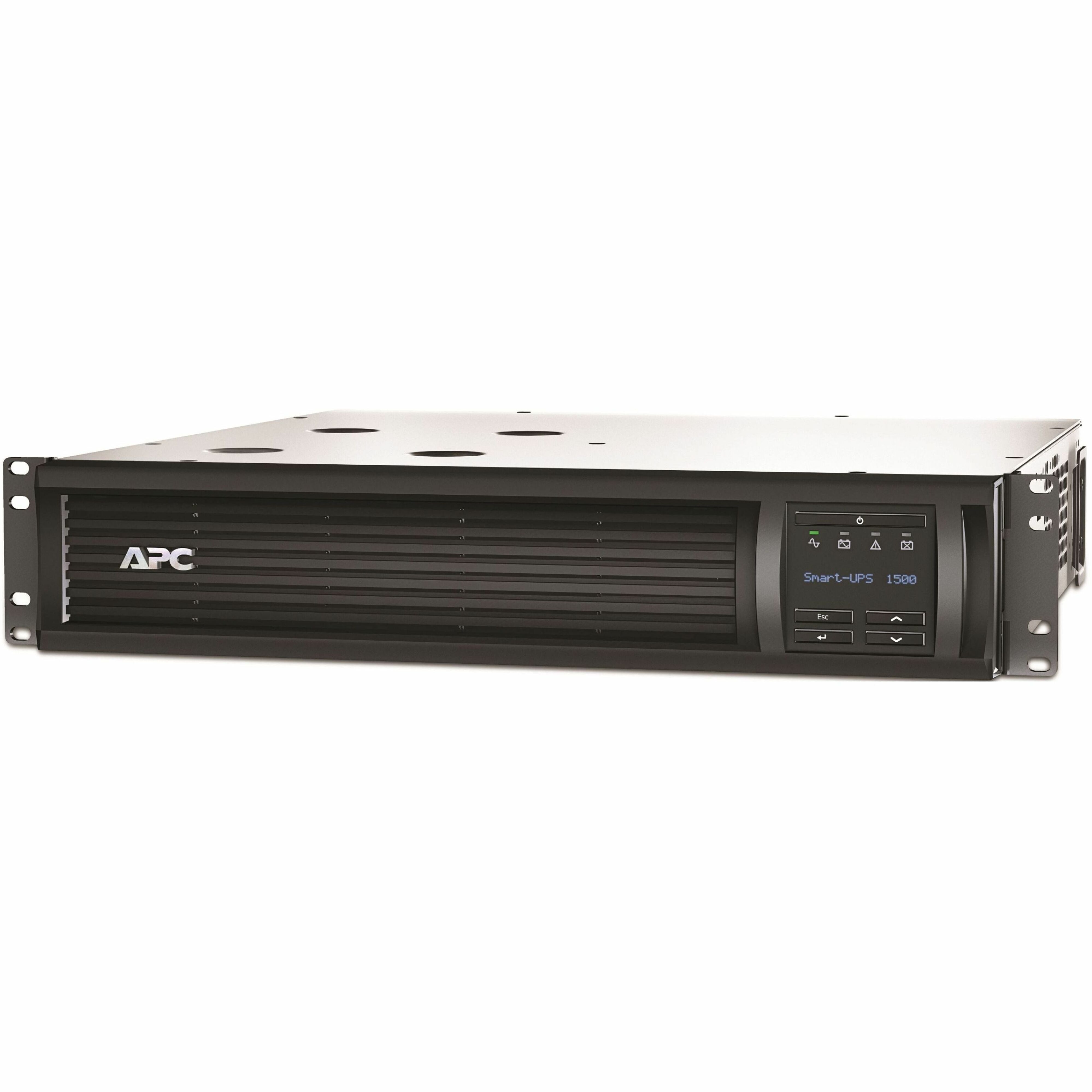 APC Smart-UPS 1500VA Line-Interactive UPS, Rack-Mountable 2U, Pure Sine Wave, LCD Display, Network Management, 6x NEMA 5-15R Outlets, TAA Compliant, Energy Star - SMT1500RM2UCUS (3 Year Warranty)