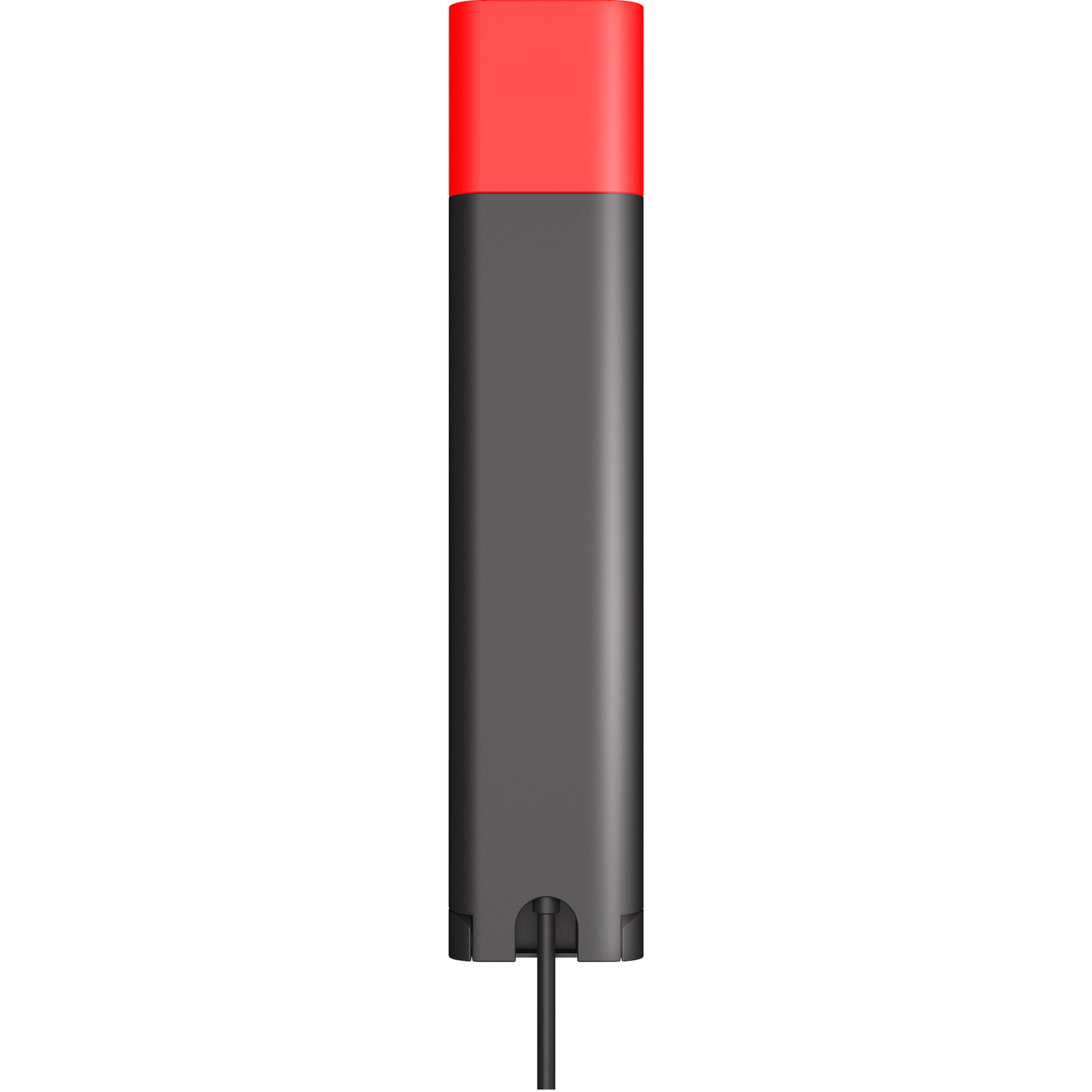 Yealink BLT60 Busylight presence indicator showing red status light on black cylindrical base with attached cable-alternate-image2