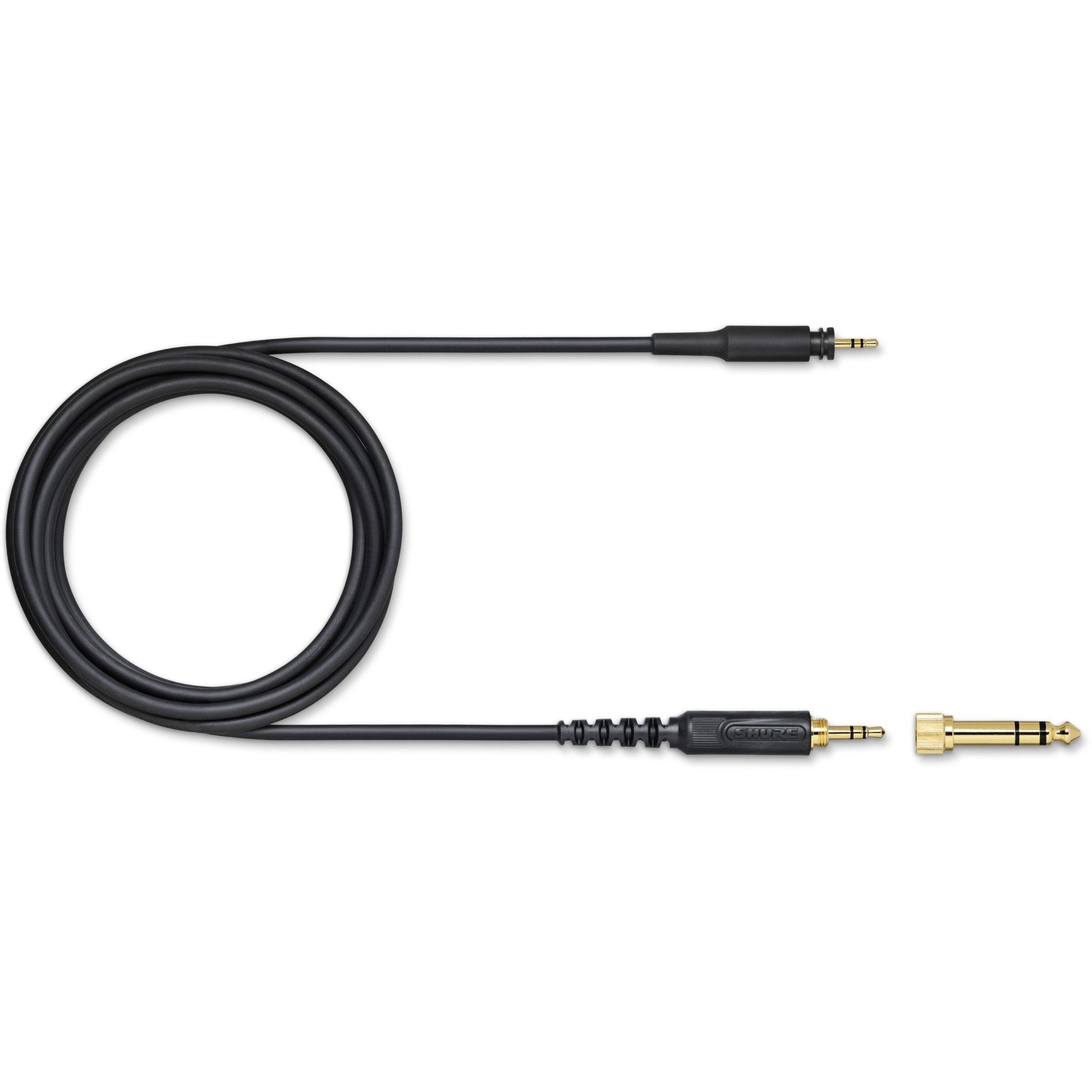 Detachable cable and gold-plated adapter for Shure SRH440A headphones-alternate-image4