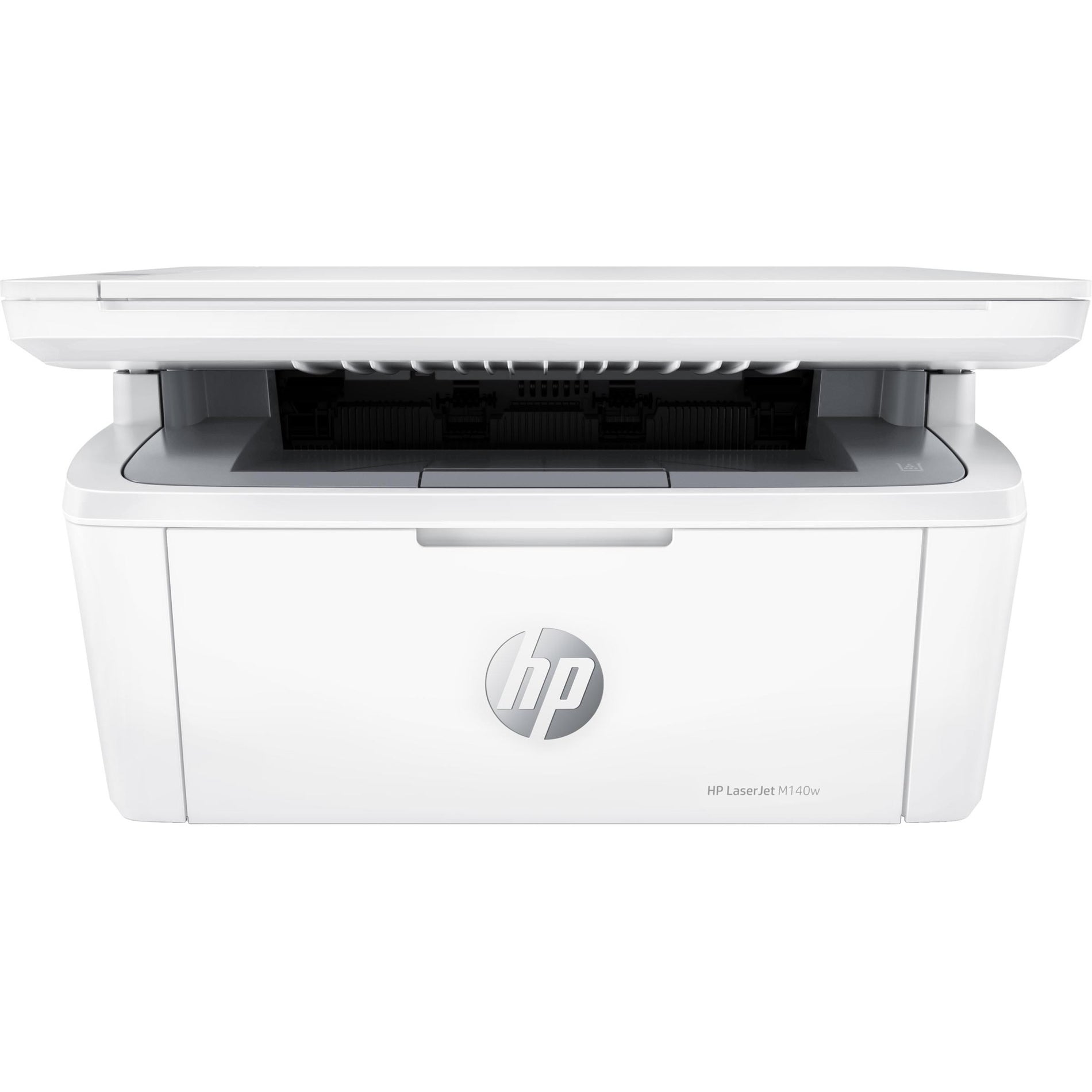 HP LaserJet MFP M140w Printer; Preinstalled HP Original Introductory Black LaserJet Toner Cartridge; Getting Started Guide; Setup Poster; Support flyer; Warranty guide; Power cord (7MD72F#BGJ)