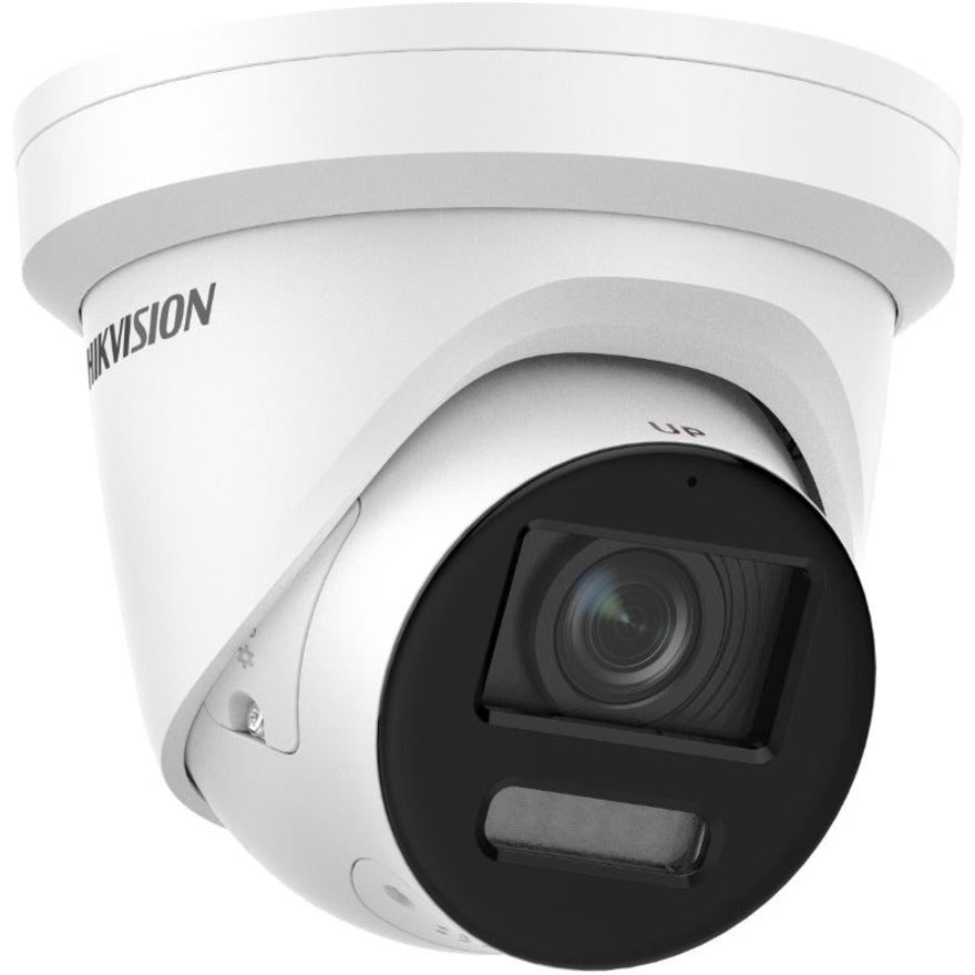 Hikvision ColorVu 8MP Outdoor Network Camera, 4K Turret, Color Night Vision 98ft, F1.0 Lens, IP67, Built-in Mic/Speaker, White - DS-2CD2387G2-LSU/SL 4MM (1 Year Warranty)