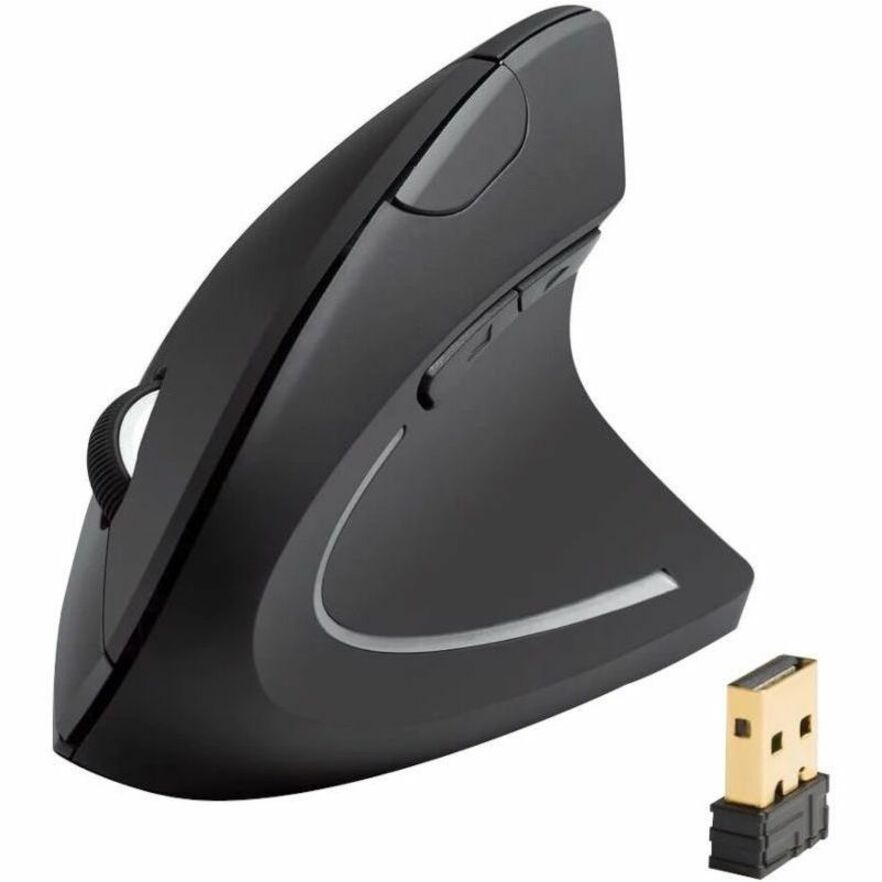 ANKER Ergonomic Wireless Mouse, 2.4G Vertical Optical Mouse, 5 Buttons, 1600 DPI, Power Save Mode, Auto Sleep, Compatible with Windows Mac Linux, Desktop PC Notebook Computer - Black A7852011 (18 Month Warranty)