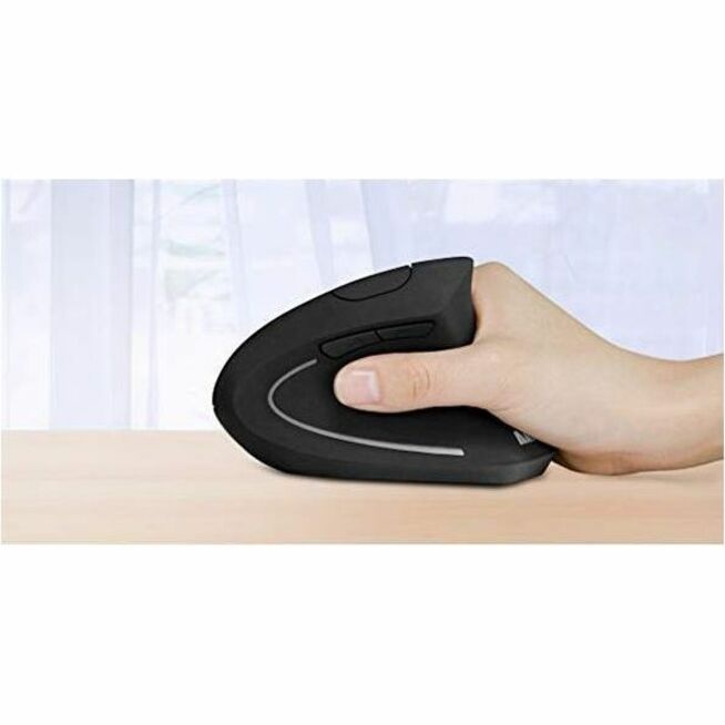 ANKER Ergonomic Wireless Mouse, 2.4G Vertical Optical Mouse, 5 Buttons, 1600 DPI, Power Save Mode, Auto Sleep, Compatible with Windows Mac Linux, Desktop PC Notebook Computer - Black A7852011 (18 Month Warranty)