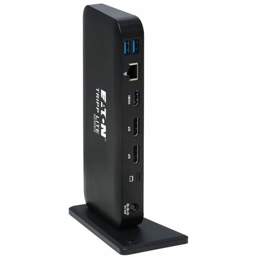 Tripp Lite U442-DOCK8-BINT Docking Station, Triple Display, 4K 60 Hz HDMI/DisplayPort, USB 3.2 Gen 2, USB-A/USB-C Hub, GbE, 85W PD Charging