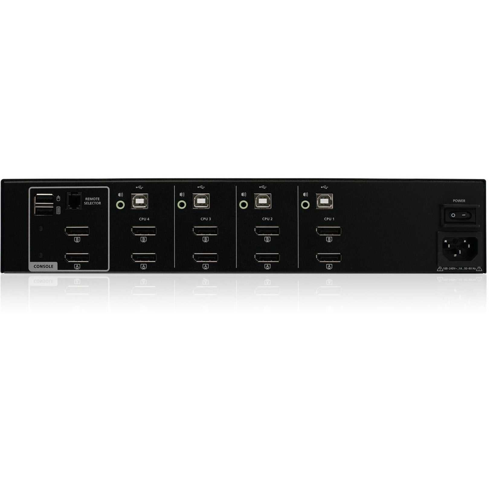 IOGEAR 4-Port Dual View DisplayPort Secure KVM Switch w/Audio (GCS1424TAA4)
