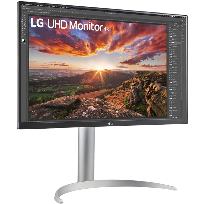 LG monitor showing creative software interface