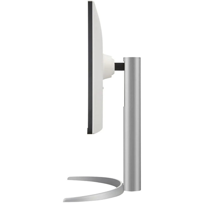 Side profile view of LG monitor showing stand design