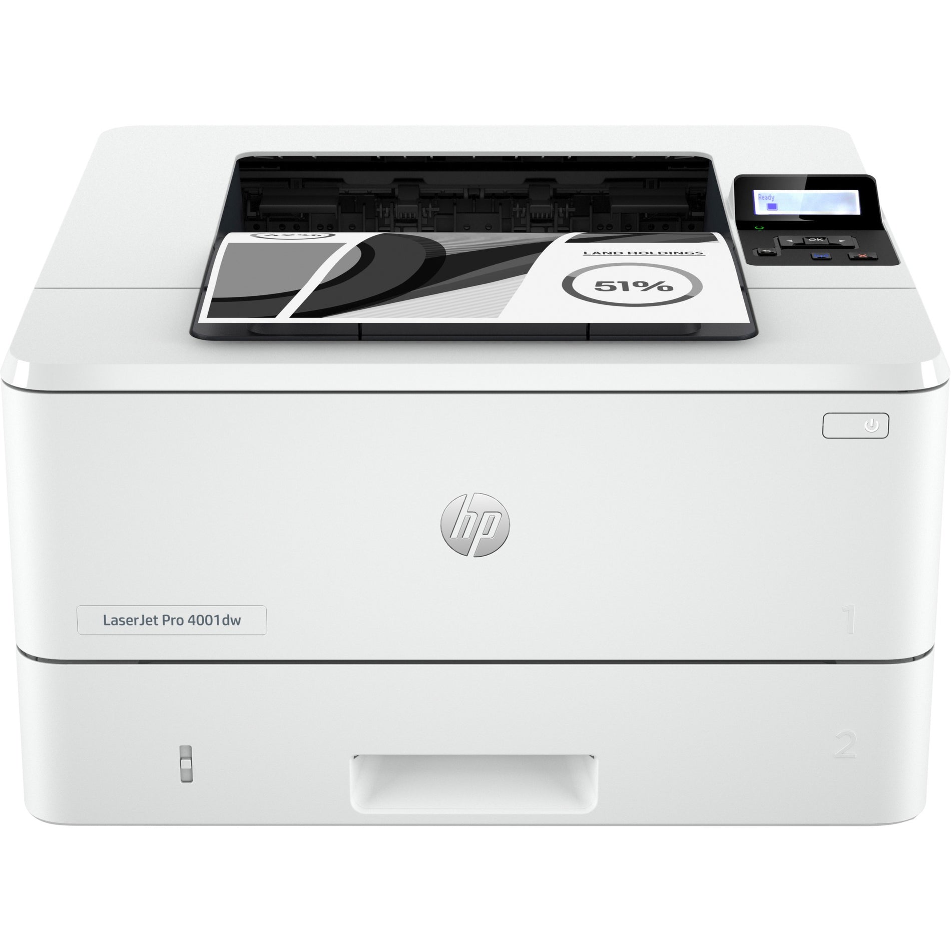 HP LaserJet Pro 4001 4001dw Desktop Wireless Laser Printer - Monochrome (2Z601F#BGJ)