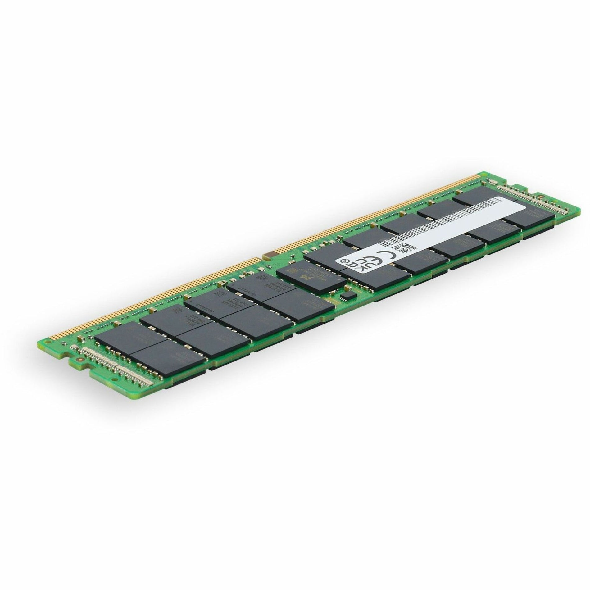 Angled perspective of DDR4 memory module emphasizing enterprise build quality-alternate-image5