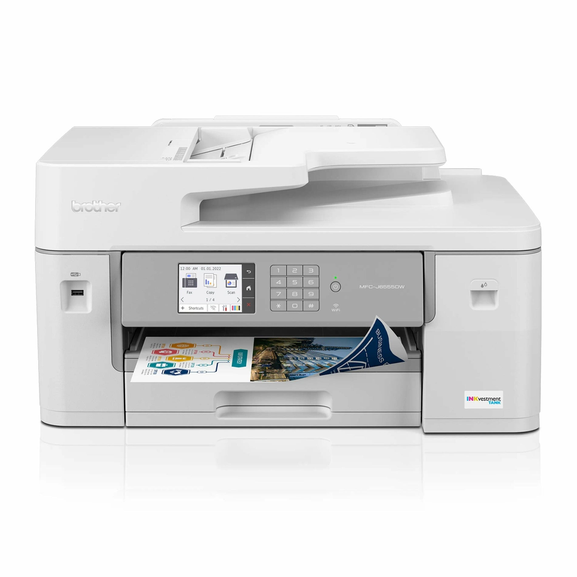 Brother MFC-J6555DW Wireless INKvestment Tank Inkjet Multifunction Printer - Color (MFCJ6555DW)