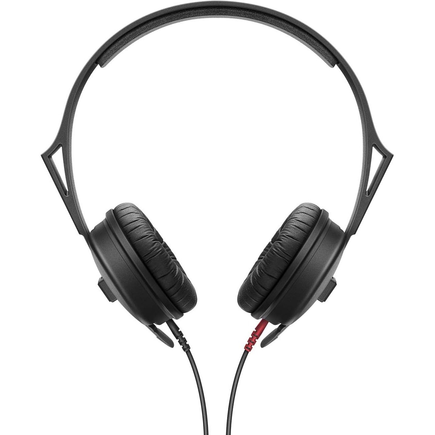 Front view of Sennheiser HD 25 Light headphones displaying symmetrical design with cushioned headband and ear cups-alternate-image2