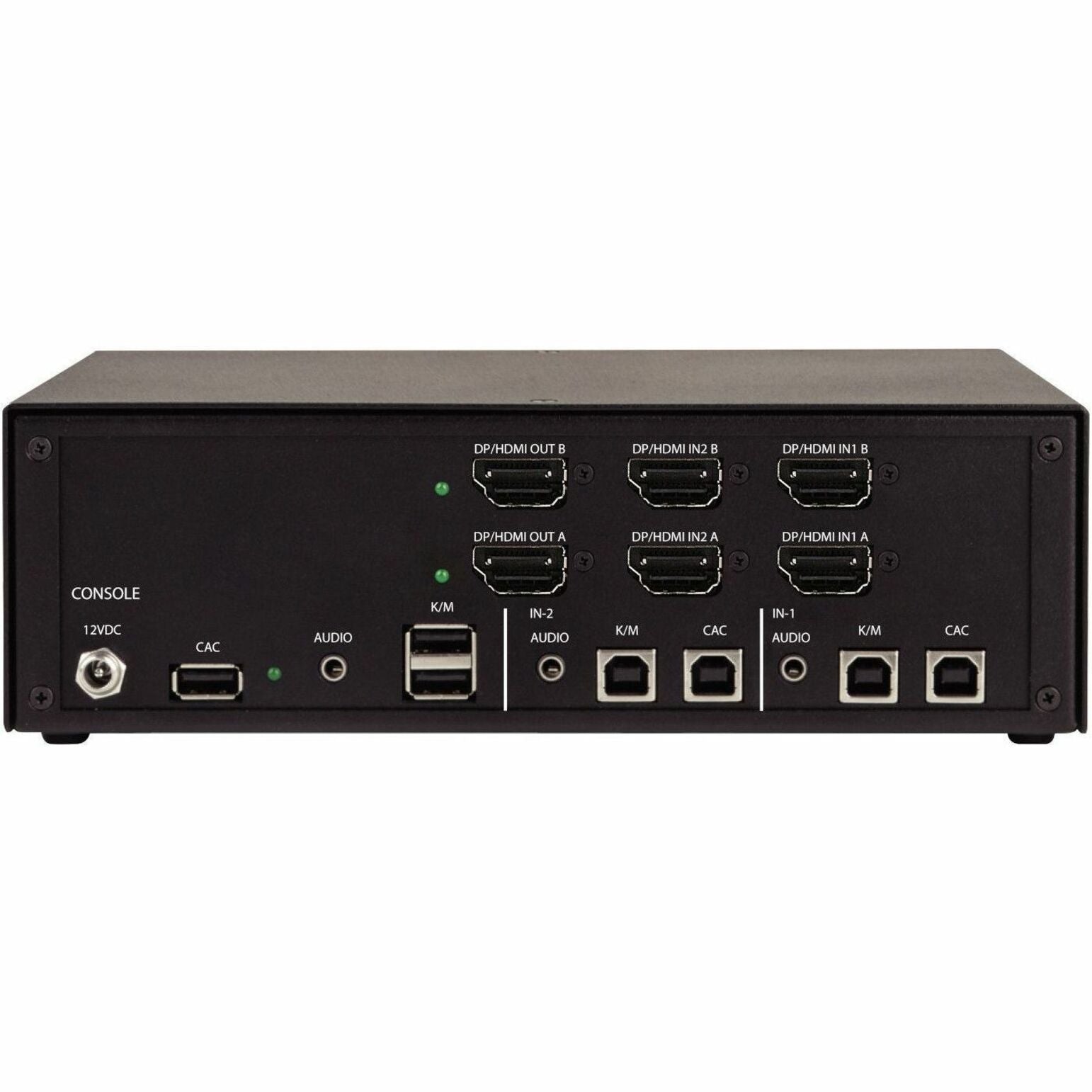 Black Box KVS4-2002HVX 4K Flexport Anschluss (bis zu 3840x2160) Audio USB CAC Unterstützung Sichere KVM Umschaltbox