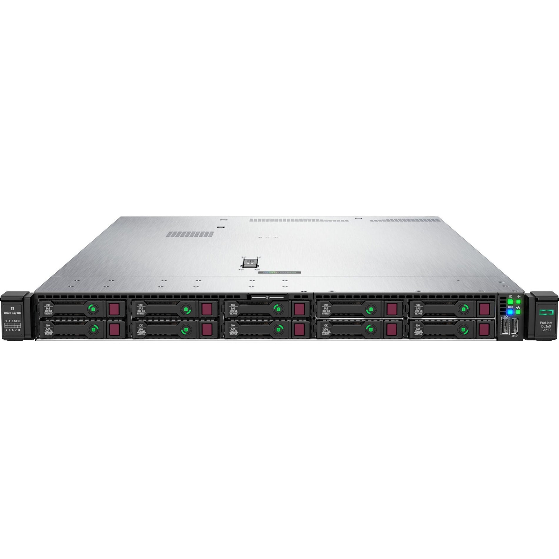 HPE E ProLiant DL360 G10 Serveur Rack 1U - 1 x Intel Xeon Argent 4210R 240 GHz - 32 Go RAM - Contrôleur Serial ATA 12 Gb/s SAS (P56956-B21)